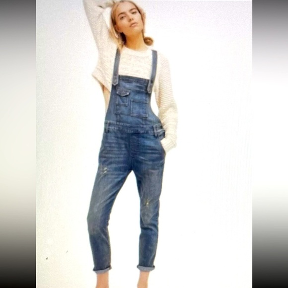 Free People Brady Overalls Size 30 - Picture 1 of 7